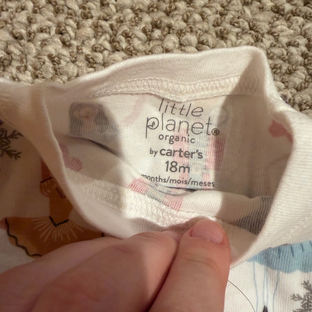 Carter's White Pajama Set with Nutcracker Print - Picture 3 of 5